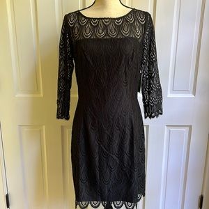 Lilly Pulitzer lace Hera dress in black size 8